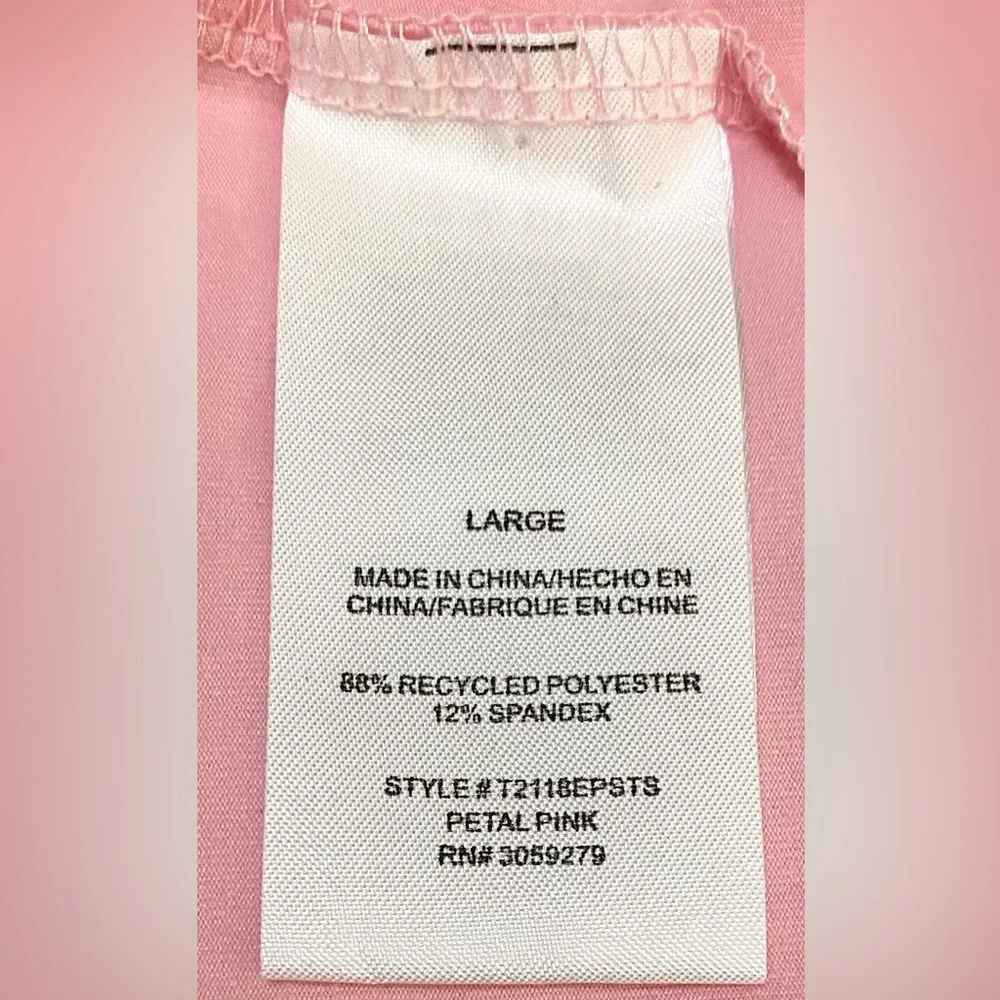 Recreation Womens L Solid Petal Pink Sleeveless Top Activewear Sporty Streetwear - Picture 13 of 16